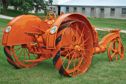 Marshal’s Happy Farmer has an original serial number tag from another tractor. “We don’t know the engine serial number,” Randy says, “but the tractor’s serial number was stamped on the frame pipe.”